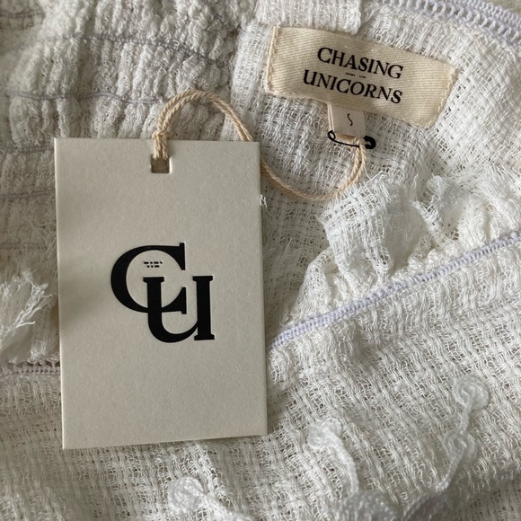 SOLD💫 Chasing Unicorns Precious Angel Embroidered Cropped Camisole sz S - Picture 12 of 15